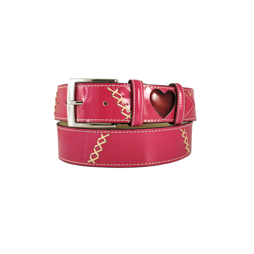 Curea de Dama din Piele Lacuita, 100-115 cm, Fuchsia - Ambrant