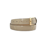 Curea de Dama din Piele Lacuita, Bej - Ambrant