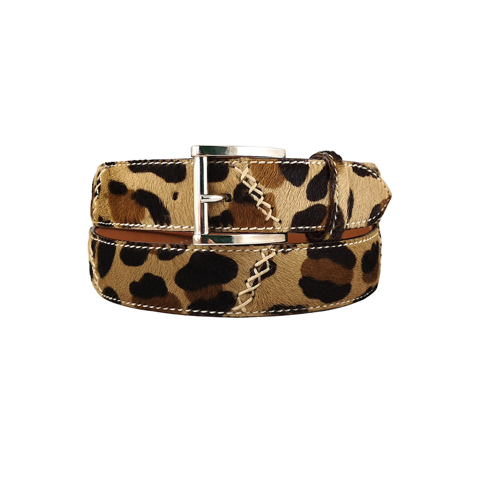 Curea din Piele Cavalinho, 100-115 cm, Model Savana 1, Animal Print