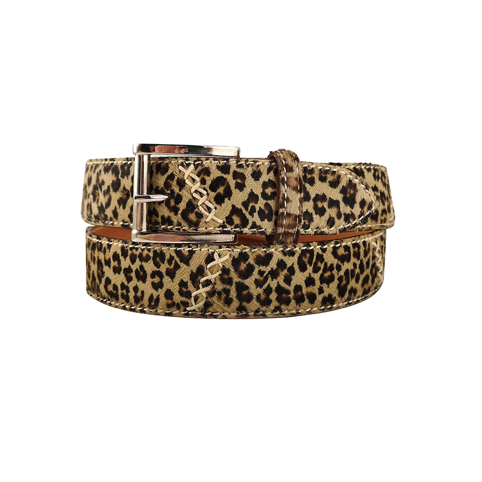 Curea din Piele Cavalinho, 100-115 cm, Model Savana 4, Animal Print