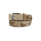 curea femei barbati piele de sarpe maro vedere din dreapta