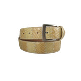 curea unisex bej si maro vedere frontala