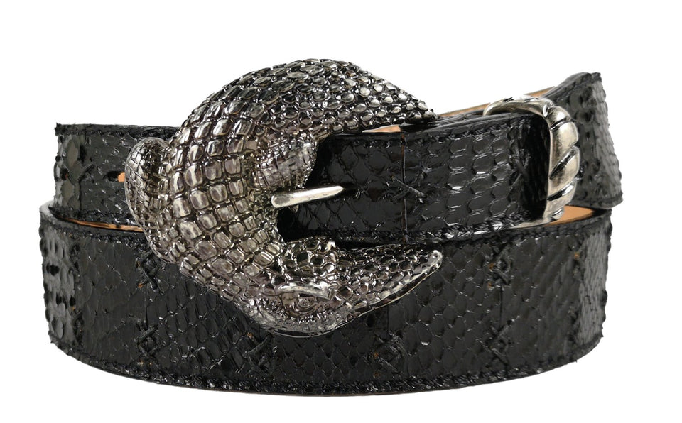 Curea din Piele de Sarpe, Unisex, 95-110 cm - Ambrant