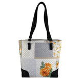 Geanta de Dama din Material Textil si Piele Naturala, Model 2 - Ambrant