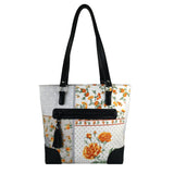 Geanta de Dama din Material Textil si Piele Naturala, Model 3 - Ambrant