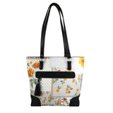 Geanta de Dama din Material Textil si Piele Naturala, Model 4 - Ambrant