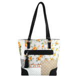 Geanta de Dama din Material Textil si Piele Naturala, Model 5 - Ambrant