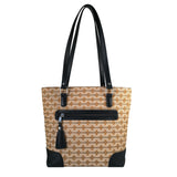 Geanta de Dama din Material Textil si Piele Naturala, Model 7 - Ambrant