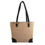 Geanta de Dama din Material Textil si Piele Naturala, Model 7 - Ambrant