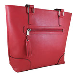 geanta genti dama piele naturala rosie saffiano incapatoare femei fete