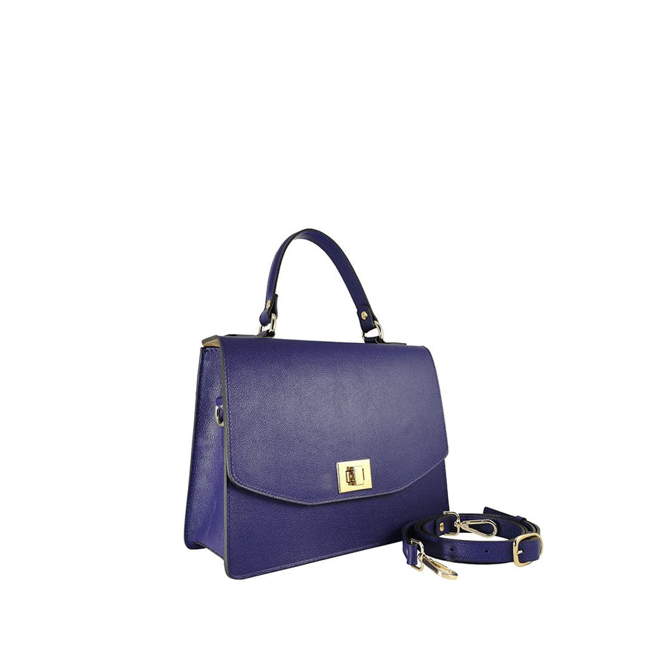 geanta dama albastra maner fix bareta reglabila