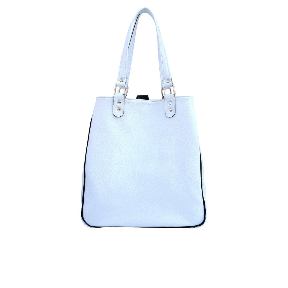 Geanta de Dama din Piele Naturala, Ambrant Spice 4 , Alb - Ambrant