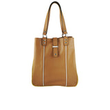 geanta dama piele naturala maro vedere frontala