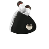 husa pentru casti cu fir neagra piele naturala