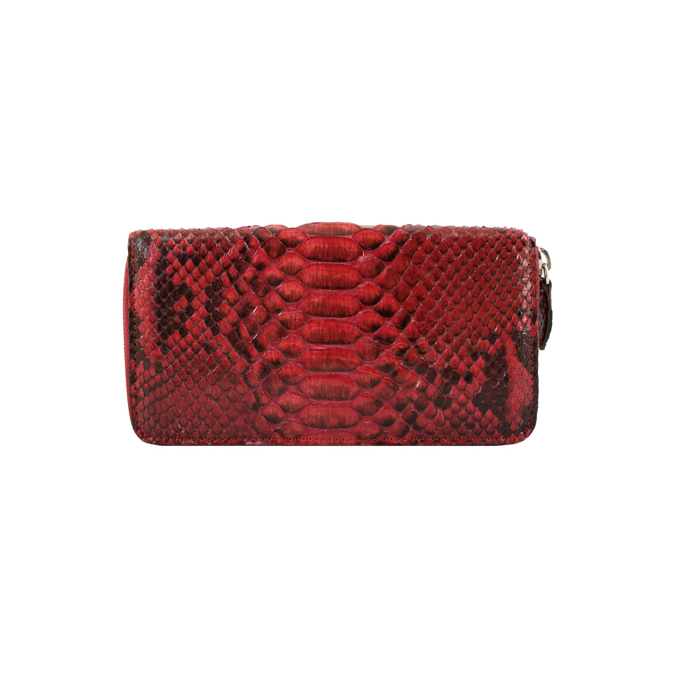 Portofel de Dama din Piele Naturala de Sarpe, Ambrant Amalfi