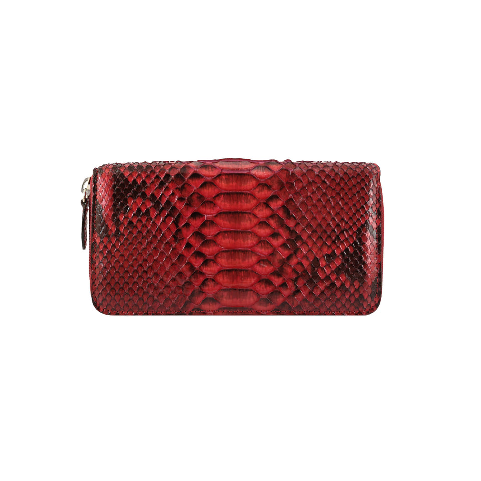 Portofel de Dama din Piele Naturala de Sarpe, Ambrant Amalfi