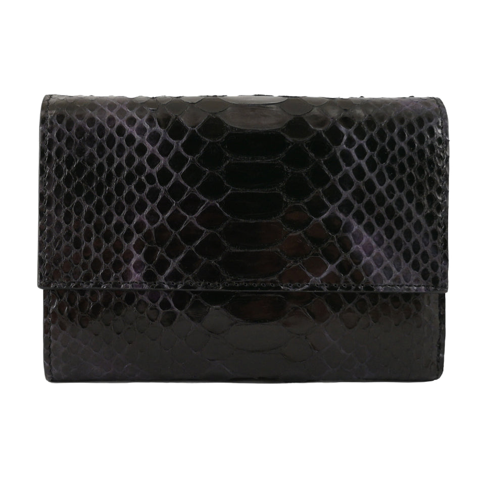 Portofel de Dama din Piele Naturala de Sarpe, Ambrant Rainbow 4