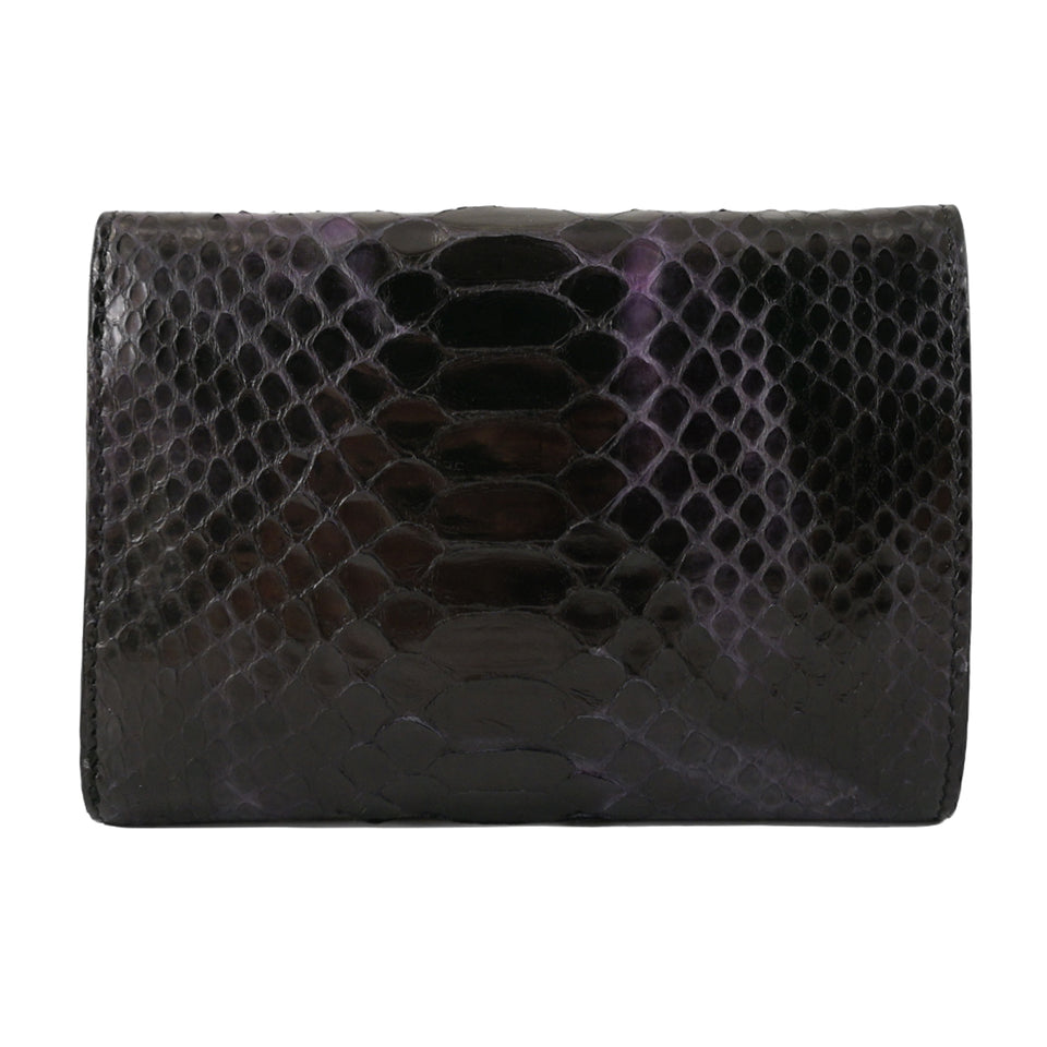 Portofel de Dama din Piele Naturala de Sarpe, Ambrant Rainbow 4