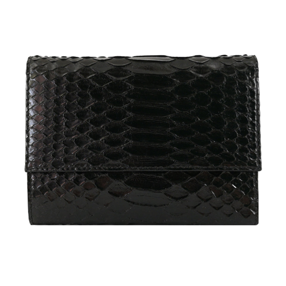 Portofel de Dama din Piele Naturala de Sarpe, Ambrant Rainbow 5