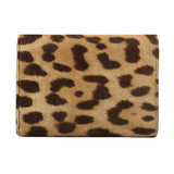 portofel dama piele cavalinho maro animal print vedere din spate