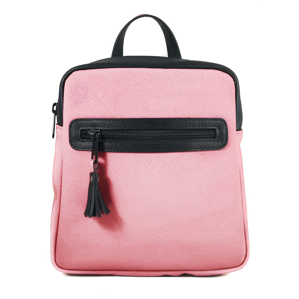 rucsac rucsacuri dama femei fete roz accesorii accesoriu piele naturala buzunare