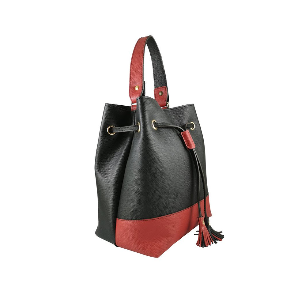 geanta de dama cadou craciun oferta rosu negru