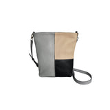 vedere fata geanta multicolora piele naturala