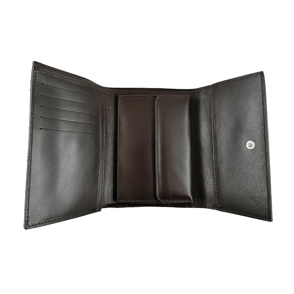 portofel dama animal print buzunar monede carduri